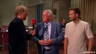 Dr&eacute; Rennenberg en Rik Thijs bij afscheid Van Gijzel