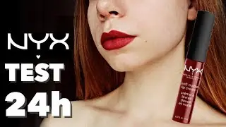 TEST 24 GODZINY | NYX SOFT MATTE LIP CREAM | MATOWA POMADKA W PŁYNIE | 24H