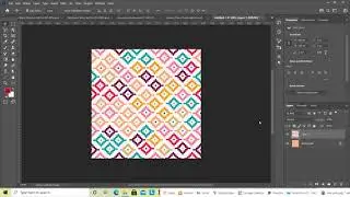Adjusting the blend modes of a pattern layer in Photoshop CC