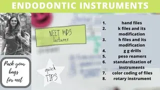 neet - endodontic instruments
