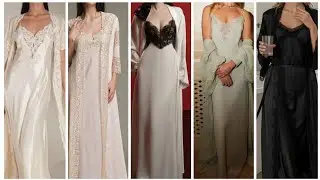 Latest women best silk nighty designing 