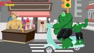 Meme Dog VS Hulk Funny Animation | Hulk | Meme Dog | Dc2  | Hello Toons