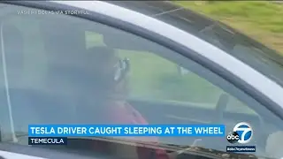 Woman thought Tesla driver caught sleeping at the wheel was having medical issue