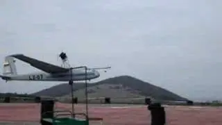 l-13 blanik motoglider take off