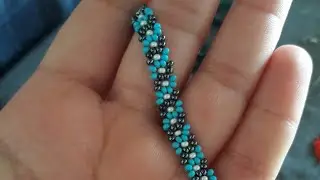 Kum Boncuk Halhal yapılışı 😍❤⚘sandbead