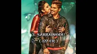TOP 5 MOST EARNING ALLU ARJUN MOVIES 🤑|| #pushpa #dj #sarrainodu #shorts #movies #trendingshorts