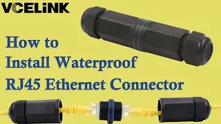 How to Use Waterproof Cat6 Connector || VCELINK