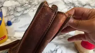 Wie repariere ich eine The Bridge Leder Tasche nicht aufw&auml;ndig schnell und einfach DIY