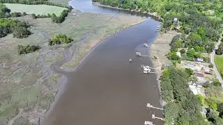 Drone footage: Deep Point Landing and Tanyard Landing in Gloucester, Virginia