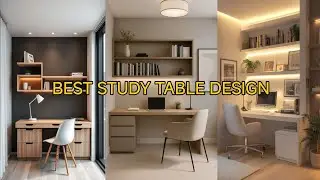 Minimalist and smart study table designs for small rooms                    