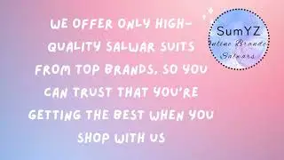 About SumYZ online branded Salwars   #brandedsalwars