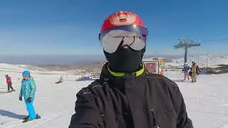 Красная трасса на горе, пока самая любимая. Erciyes 110224