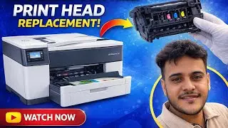 HP OFFICEJET 7740 PRINTER HEAD REPLACEMENT (HEAD KAISE CHANGE KARE )#hp #hpsupport #hpprinter