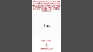 Rolha Para Garrafa de Vinho & Champagne Apenas R$ 20,00 Rolha de Vinho Inteligente #shorts