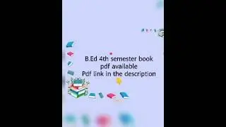 B.Ed book pdf 4th semester.knowledge and curriculum|Gender school and society|creative an inclusive