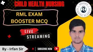 RML EXAM BOOSTER MCQ CLASS ON PEDIA |RML|RRB|KGMU|SGPGI|NORCET #nursing #nursingstudent #norcet