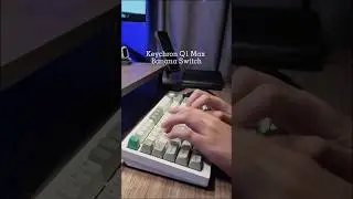 Keychron Q1 Max Banana Switch VS K2 AKKO Cream Blue Pro Switch #keychron #mechanicalkeyboard