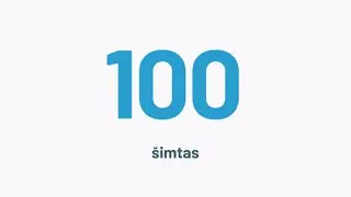 Lithuanian for Beginners: Learn Lithuanian NUMBERS 1-100