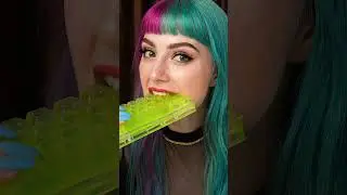 Eating a Jelly Keyboard 🤤💚 #jellyjungle #eating #asmrvideos