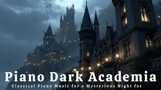 Dark Academia Castle Music ~ Таинственный ночной классический фортепиано для учебы и сосредоточения