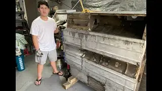 Mini Moke Restoration part 10 - Flipping the car over and welding the underside