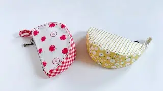 Apple Coin Purse | Mini Zipper Pouch | 동전지갑 만들기