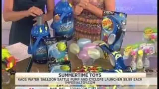 Imperial Toy's KAOS Cyclop & KAOS Portable Battle Pump Station - The Today Show - June 2012