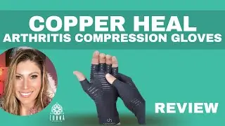 COPPER HEAL Arthritis Compression Gloves Rheumatoid Carpal Tunnel glove pains hands support REVIEW