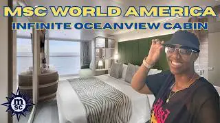MSC World America Infinite Ocean View Cabin Tour | Room 10080 | Best Value