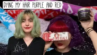 Dyeing my Hair Purple & Red || XMONDO Color Super Purple & Pulpriot Fireball