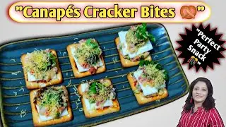 🧀 Canap&eacute;s Cracker Toppings | Simple Appetizer Recipe | Easy Snacks | Anjoo&rsquo;s All in One Creation