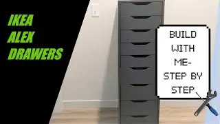 building an ikea ALEX DRAWERS (IKEA FURNITURE ASSEMBLY)