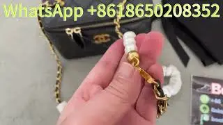Unboxing Chanel Mini Vanity Bag | Black Caviar Leather Luxury Iconic Compact!