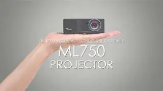 Optoma ML750 WXGA 700 Lumen 3D Ready Portable DLP LED Projector with MHL Enabled