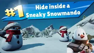 Hide Inside a Sneaky Snowmando - Fortnite