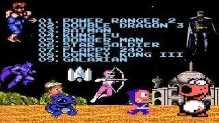 NES 9 in 1 Cartridge Gameplay : 90s Retro Game Collection