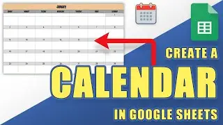 [TUTORIAL] Create a Printable Monthly 2022 CALENDAR in Google Sheets (Easy!)