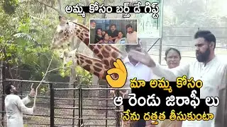 Pawan Kalyan Adopted Two Giraffe's As A Birthday Gift to His Mother Anjana Devi | Telugu Tonic