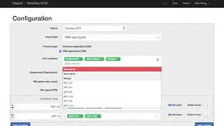 Degust - Configure your experimental data for analysis