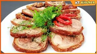 GIÒ HEO CHIÊN NƯỚC MẮM Giòn Tan Không Cần Bí Quyết - Chiên Da Heo Không Bị Văng Dầu