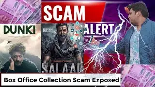 SCAM ALERT😱🤫# Box office collection of #Dunki and #Salaar😳🥲😱