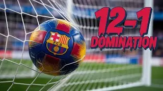 FC BARCELONA DOMINATES MADRID CFF 12-1 SHOCKING FOOTBALL FANS..#sound #trending #football #funny