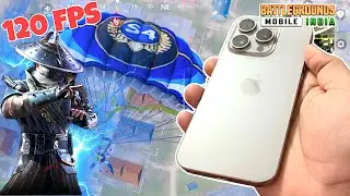 I Play First Time In IPHONE 15 PRO BGMI GAMEPLAY