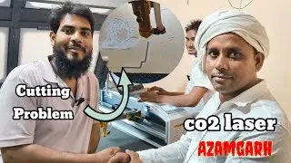 CO2 laser focus distance problem? New machine installation AZAMGARH UP #maazranchi