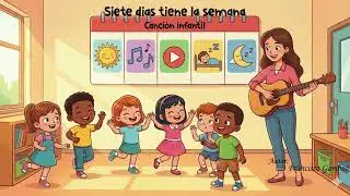 Infantil Siete días tiene la semana Autor Francisco Gamboa Canción para Aprender los Días D.R. @