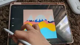 procreate tutorial//basic procreate landscape tutorial digital design tutorial
