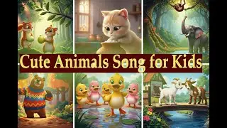 Cute Animals Song for Kids |  Kids Rhymes | Animal Song in Tamil | Kids Animation Song