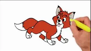 Coloring Pages-How to Draw a Baby Fox - easy things to draw cute animals - drawing tutorial