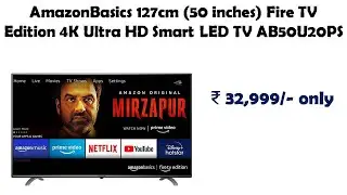 AmazonBasics 127cm (50 inches) Fire TV Edition 4K Ultra HD Smart LED TV AB50U20PS reviews