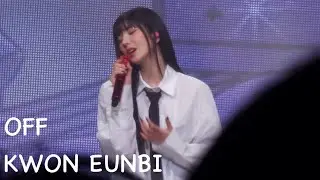 [4K] 권은비 KWON EUNBI 'OFF' FANCAM @ KWON EUNBI 3rd CONCERT 'QUEEN' 231007